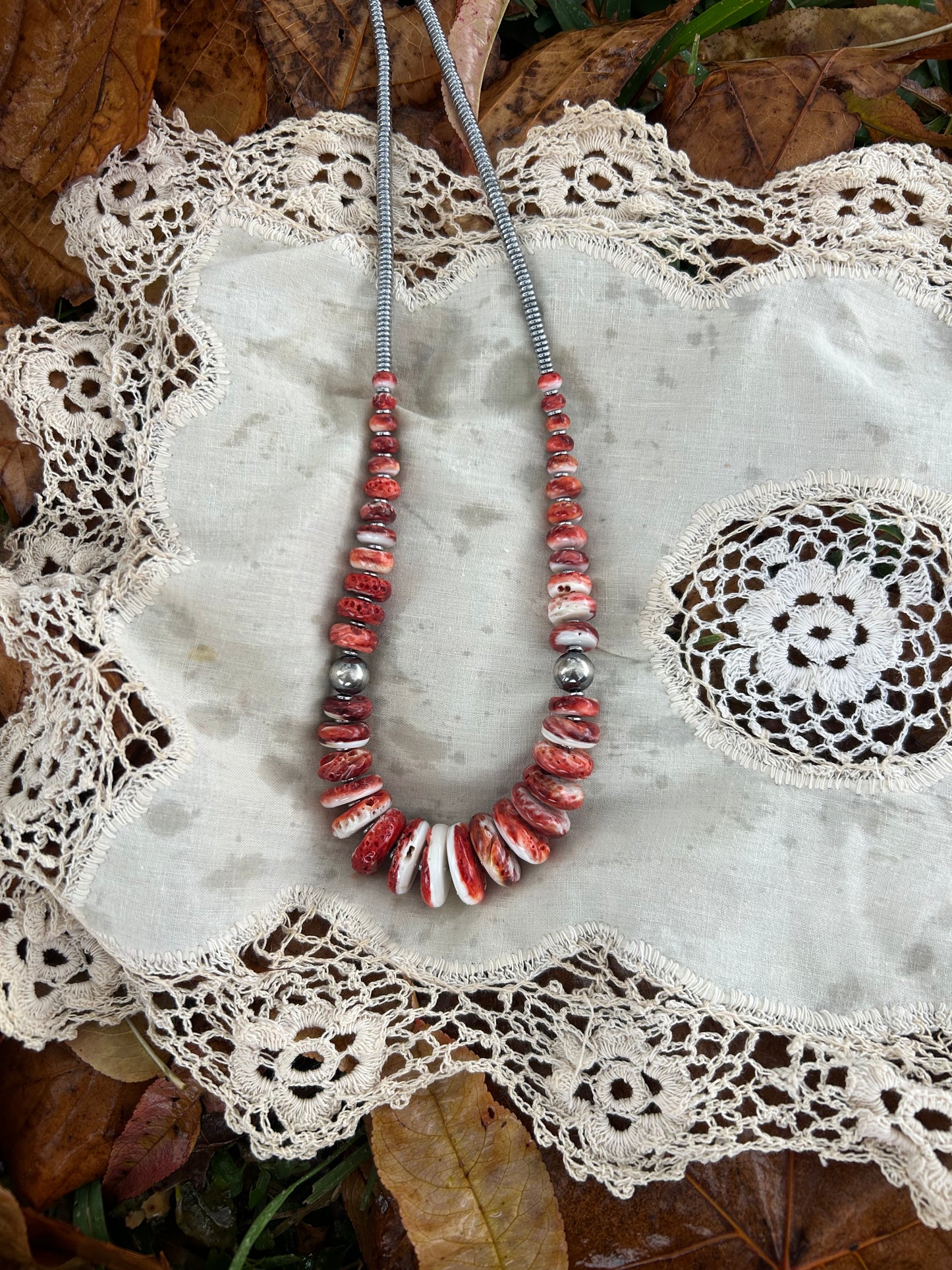 Red Spiny Necklace