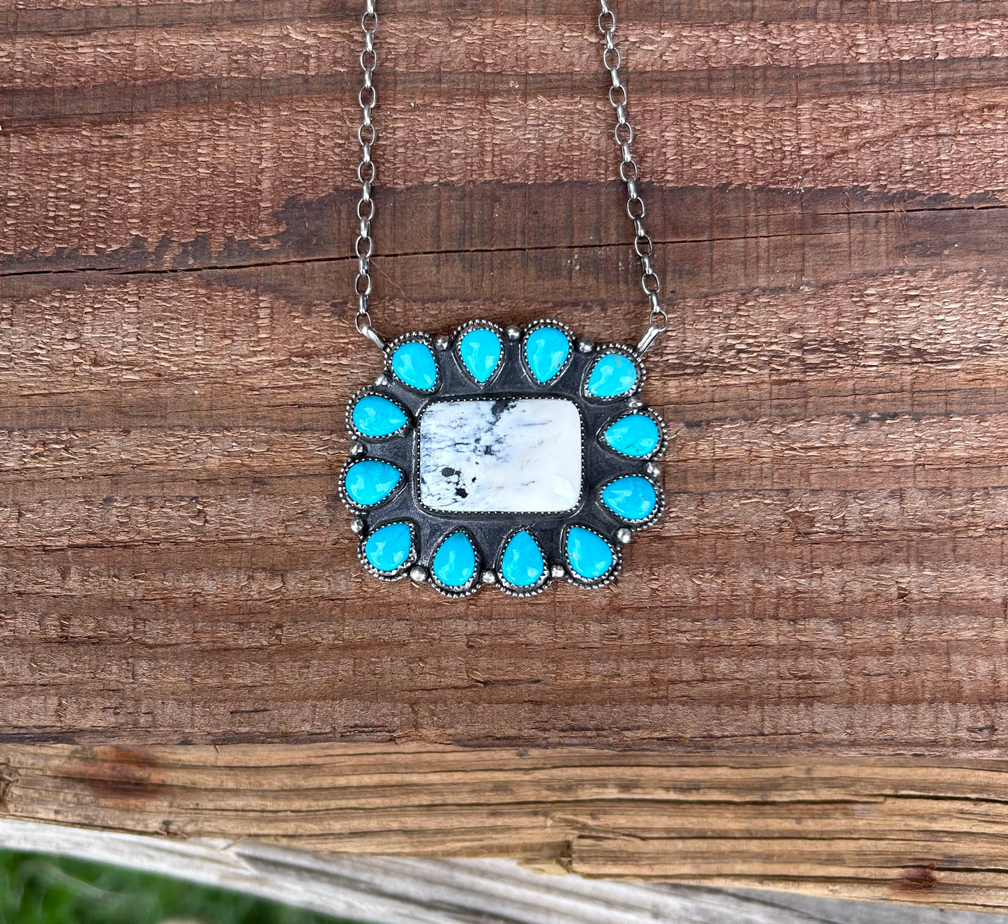 Kingman Cluster Necklace