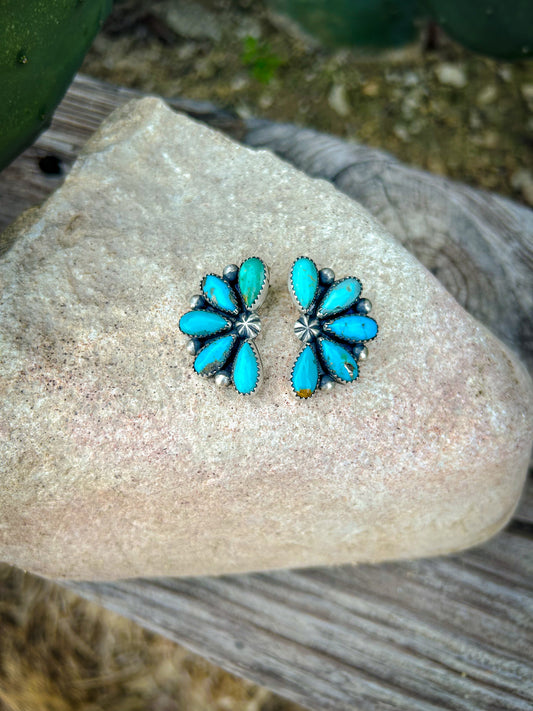 Half Cluster Earrings