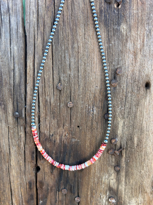 Orange Spiny Necklace