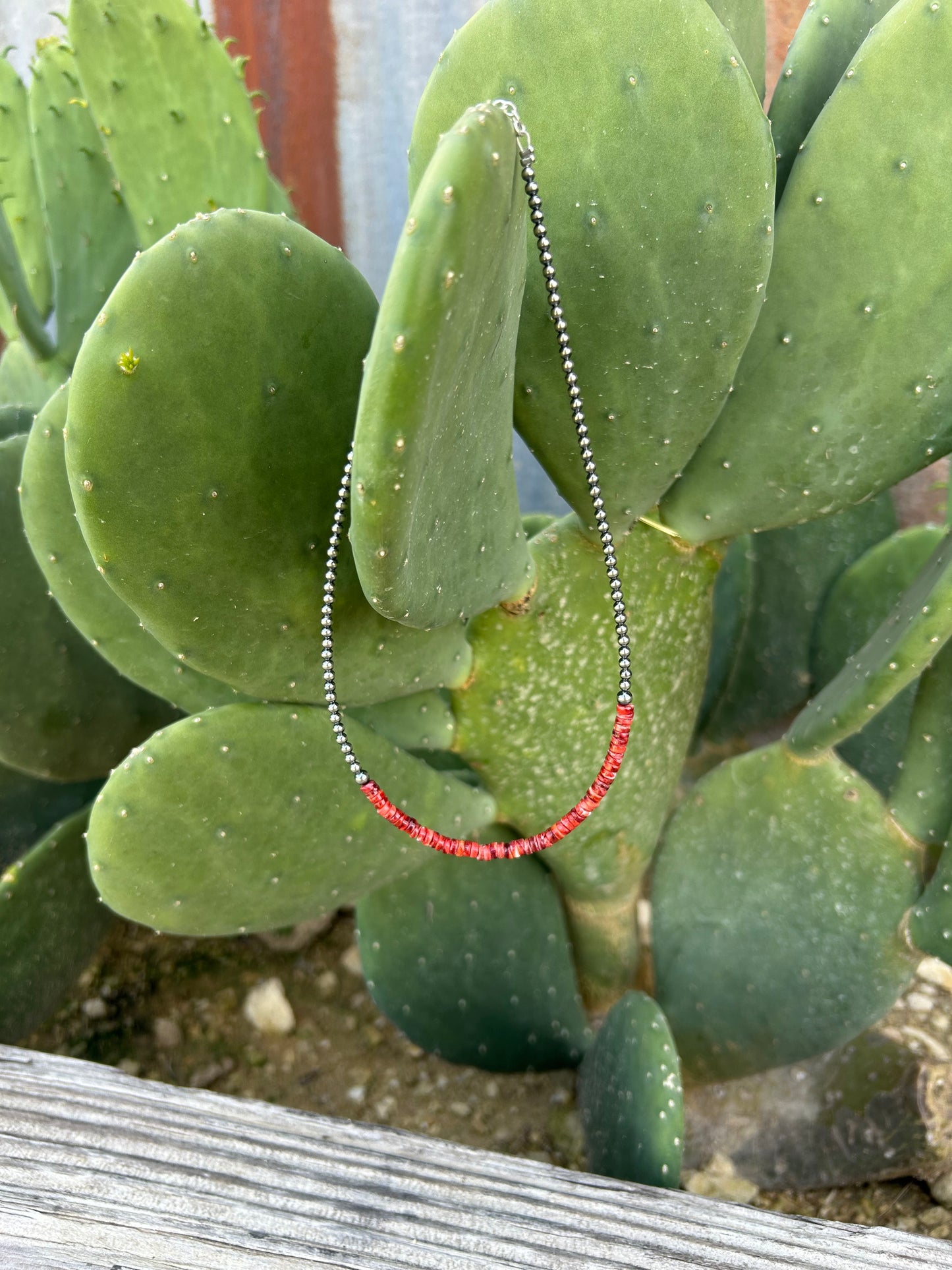 Red Spiny Necklace