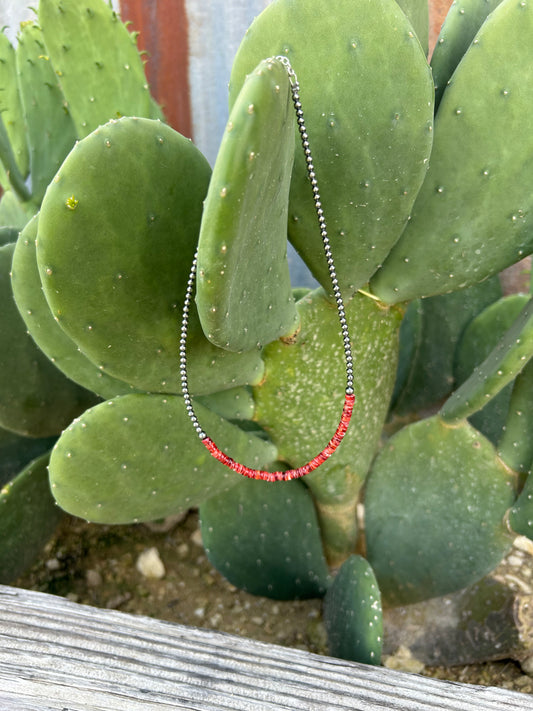 Red Spiny Necklace