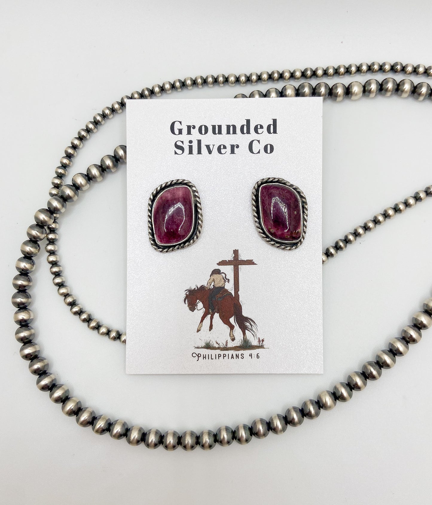 Purple Spiny Earrings